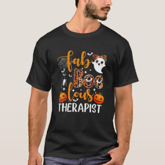Funny Faboolous Therapist Halloween Costume Therap T Shirt