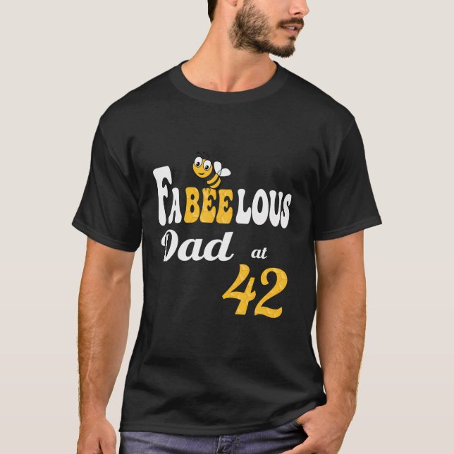 Funny Fabulous Fabeelous Pappa Bee Honeycomb Pappa T Shirt (Framsida)