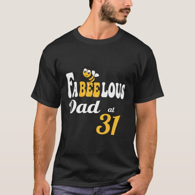 Funny Fabulous Fabeelous Pappa Bee Honeycomb Pappa T Shirt (Framsida)