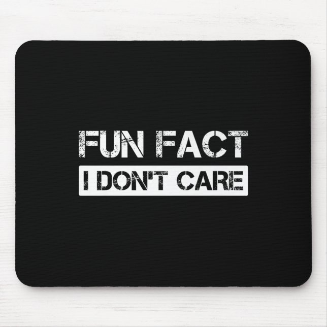 Funny Fact I Don't Care Motivational Quotes Premiu Musmatta (Framsidan)