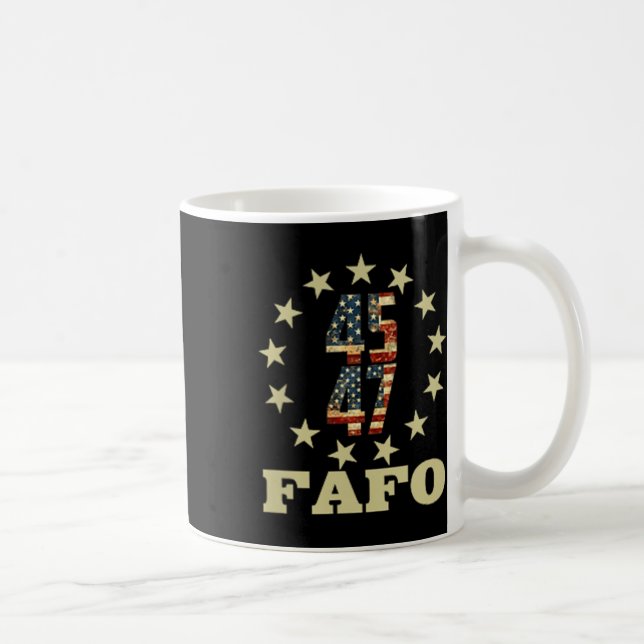 Funny Fafo Trump Photo Kaffemugg (Höger)