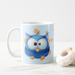 Funny fågelsamling - Blue Kaffemugg