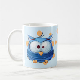 Funny fågelsamling - Blue Kaffemugg