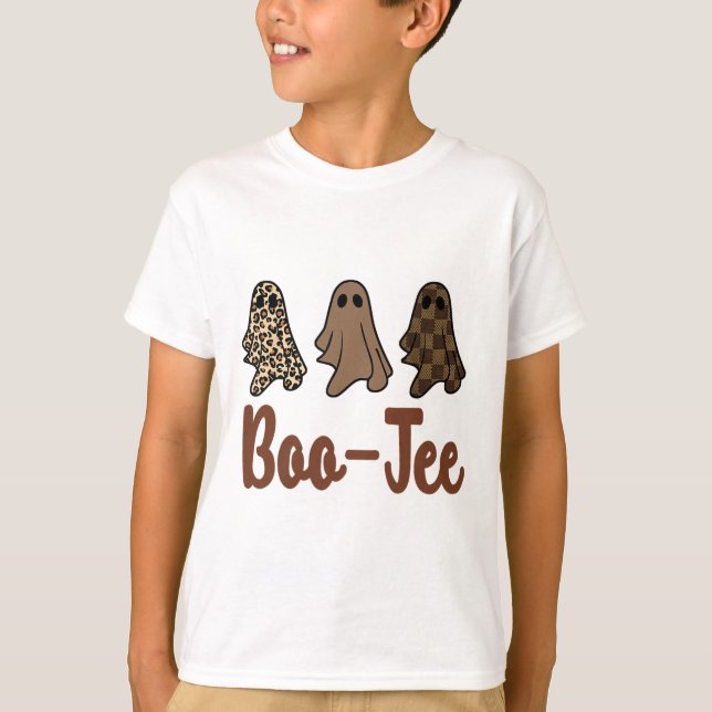 Funny Fall Halloween Ghost Boujee Boo-jee Spooky S T Shirt (Framsida)