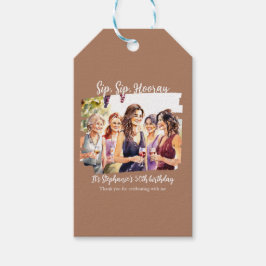 Funny Fall Vin Tasting Womans 50:e födelsedag Presentetikett