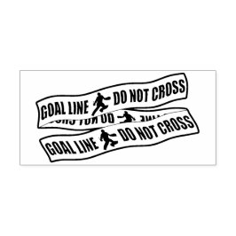 Funny Fält Hockey Goalie Anpassningsbar Frimärke Självfärgande Stämpel