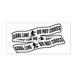 Funny Fält Hockey Goalie Anpassningsbar Frimärke Självfärgande Stämpel