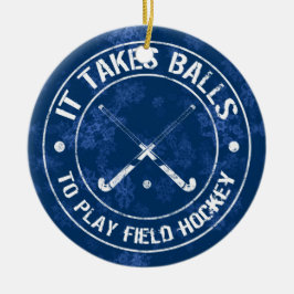 Funny Fält Hockey Helgdag Ornament