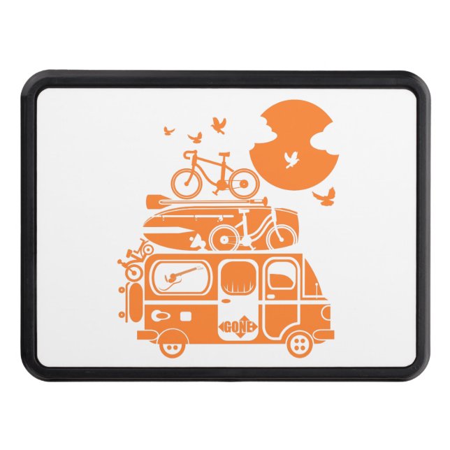 Funny familjemester campervan dragkroksskydd (Framsidan)