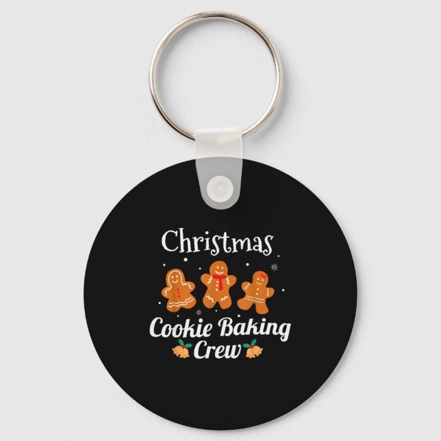 Funny Family Matching Christmas Tee Cookie Baking  Nyckelring (Framsida)