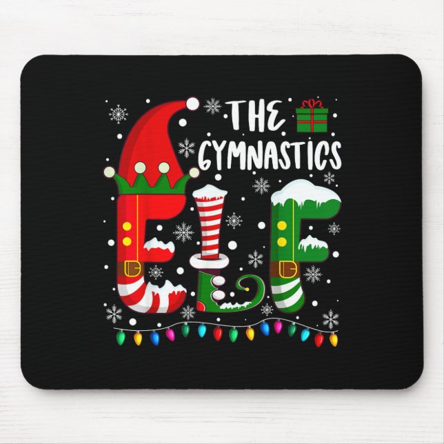 Funny Family Matching Pajamas Gymnastics Elf Chris Musmatta (Framsidan)