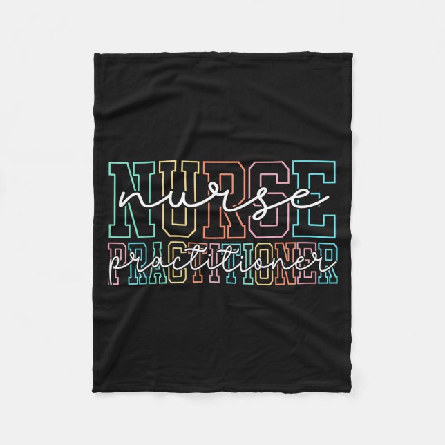 Funny Family Nurse Practitioner Np Nursing Day Nur Fleecefilt (Framsidan)