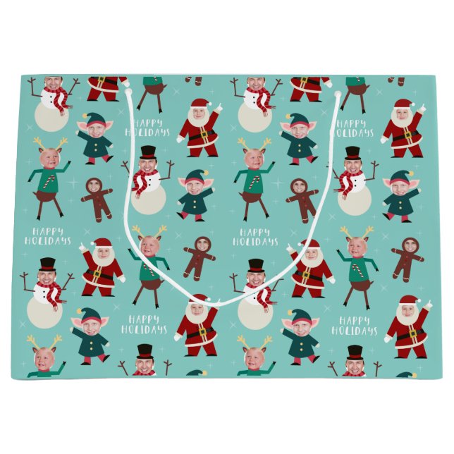 Funny Family Photo Helgdag Gift Bag (Framsidan)