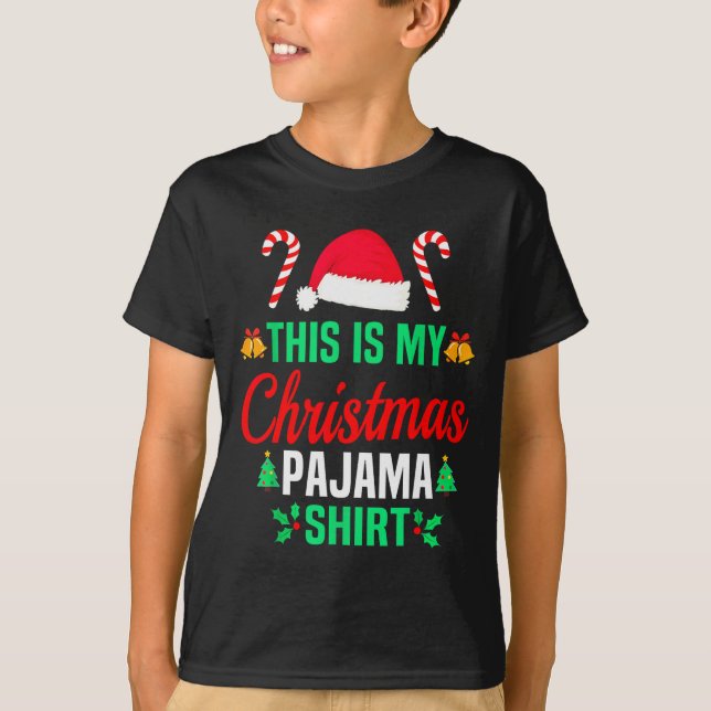 Funny Family Xmas Men Women Kids This Is My Christ T Shirt (Framsida)