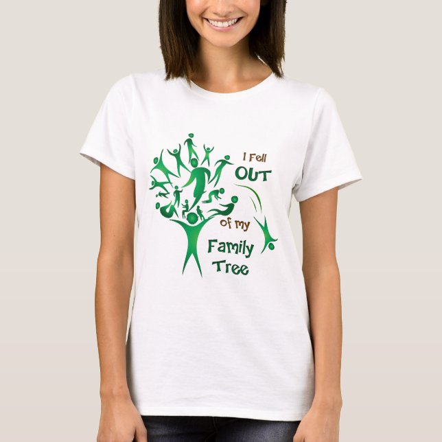Funny FamilyTree Tee Shirt (Framsida)