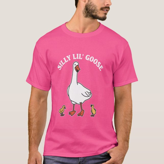 Funny Fånig Lil'Goose Apparel T Shirt (Framsida)