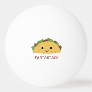 Funny Fantastaco Taco Pun Cute Kawaii Taco Pingisboll