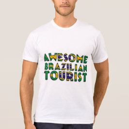 Funny Fantastisk-brasiliansk Flagga-typografi T-shirt