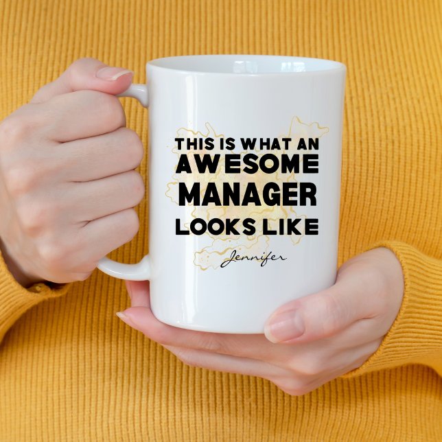 Funny Fantastisk Manager ser ut som Personlig Kaffemugg (Skapare uppladdad)