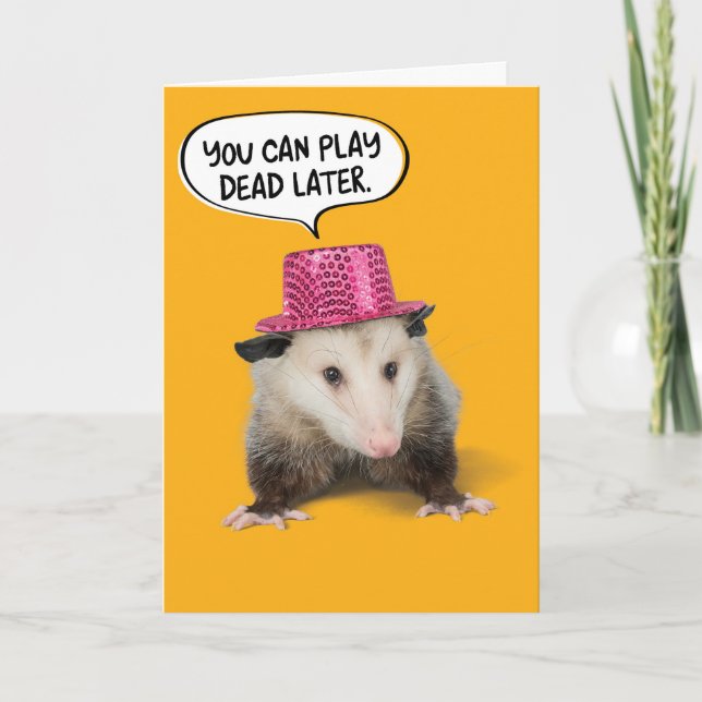 Funny Fantastisk Possum Birthday Kort (Framsida)