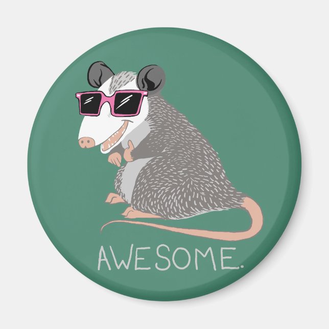 Funny Fantastisk Possum Magnet (Framsidan)