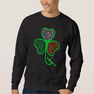 Funny Fantastisk Shamrock Irish I Kärlek Police St Lång Ärmad Tröja