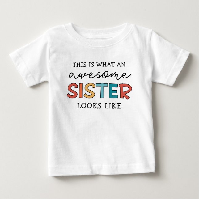 Funny Fantastisk Sister | Gåvor för bästa syster n T Shirt (Framsida)