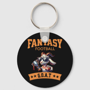 Funny Fantasy Football Champion Goat Nyckelring