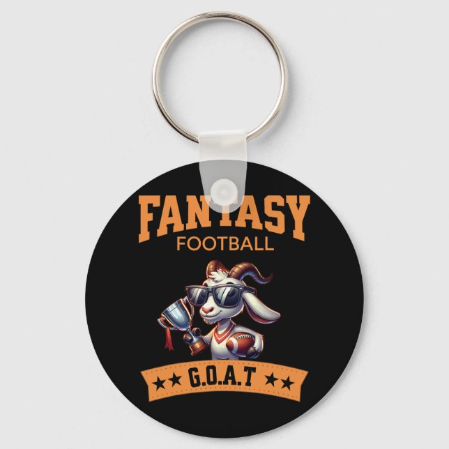 Funny Fantasy Football Champion Goat Nyckelring (Framsida)