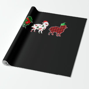 Funny får Julafton Träd Ljus Red Pput Gift Presentpapper