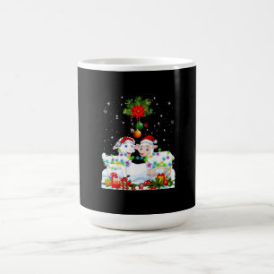 Funny Får Julgran Julafton Animal Gift Magisk Mugg