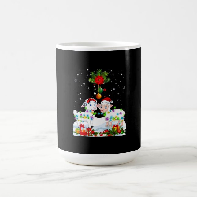 Funny Får Julgran | Julafton Animal Gift Magisk Mugg (Center)