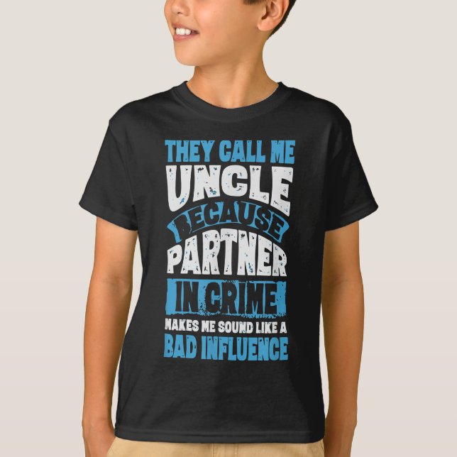 Funny farbror Gifts från Niece och Nephew T-Shirt (Framsida)