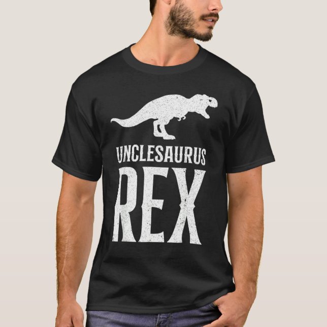 Funny farbror Unclesaurus T Rex Dinosaur Coola far Shirt (Framsida)