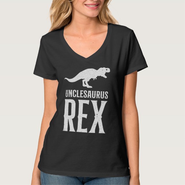 Funny farbror Unclesaurus T Rex Dinosaur Coola far Shirt (Framsida)