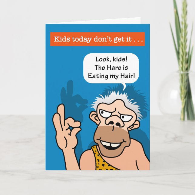 Funny farfader Birthday Card Kort (Framsida)