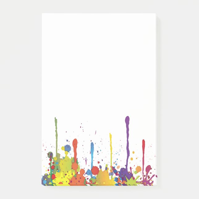 FUNNY FÄRG STÄNK II + din backgr. & idéer Post-it Block (Framsida)