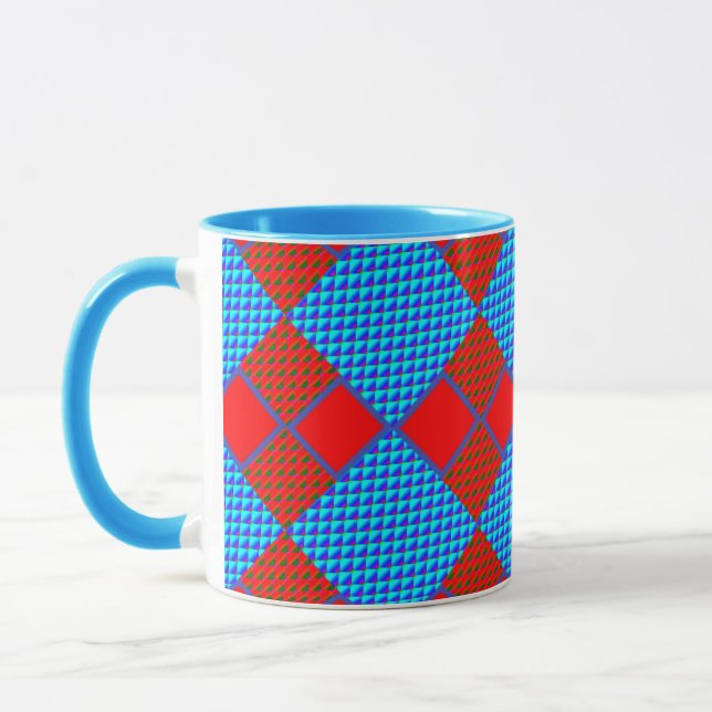 Funny färgfull 3D Digital Art Combo Mugg - Perfekt (Vänster)