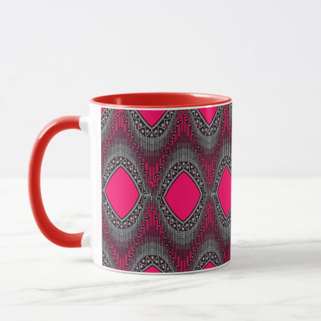 Funny färgfull 3D Digital Art Combo Mugg - Perfekt (Vänster)
