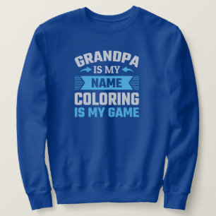 Funny färgning Grandpa Lång Ärmad Tröja