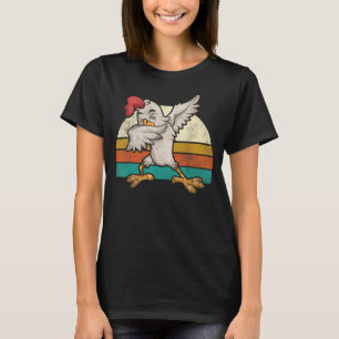 Funny Farm Bird Farmer Kids Gift Dab Tupp Retro T Shirt