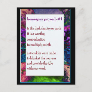 Funny Farm-Dikt-kort nr 11 Vykort