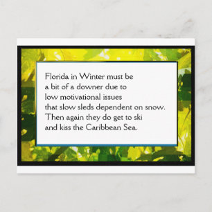 Funny Farm Dikt-kort nr 1 Vykort