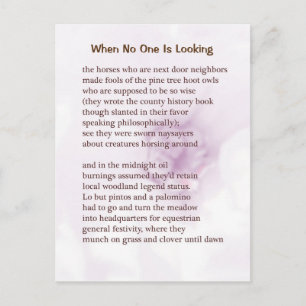 Funny Farm Dikt-kort nr 5 Vykort