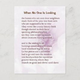 Funny Farm Dikt-kort nr 5 Vykort