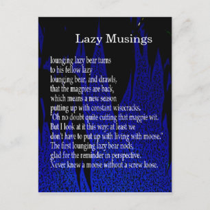 Funny Farm-Dikt-kort nr 7 Vykort