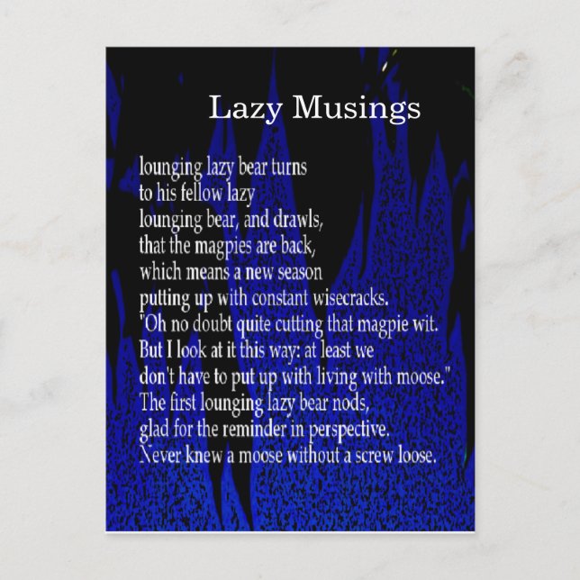 Funny Farm-Dikt-kort nr 7 Vykort (Framsida)