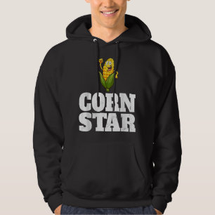 Funny Farm Food Corny Cob Farmer Maj Star Hoodie