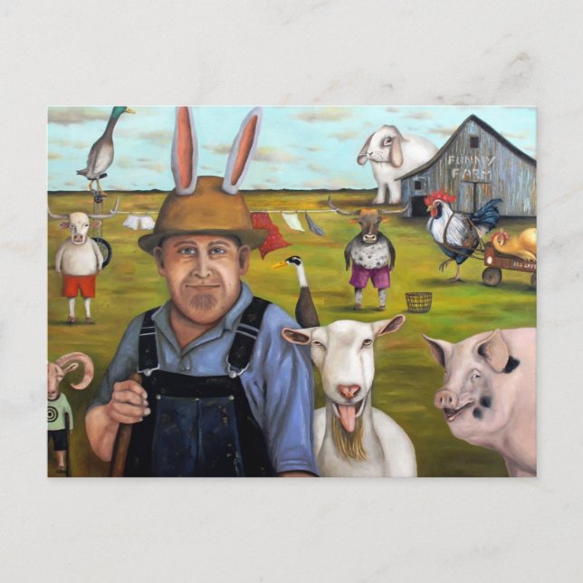 Funny Farm Vykort (Framsida)