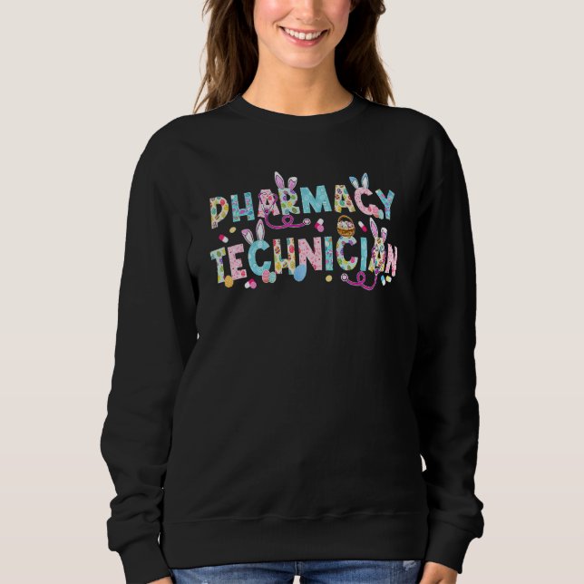 Funny farmaceut Bunny Pharmacist Lycklig E E T Shirt (Framsida)